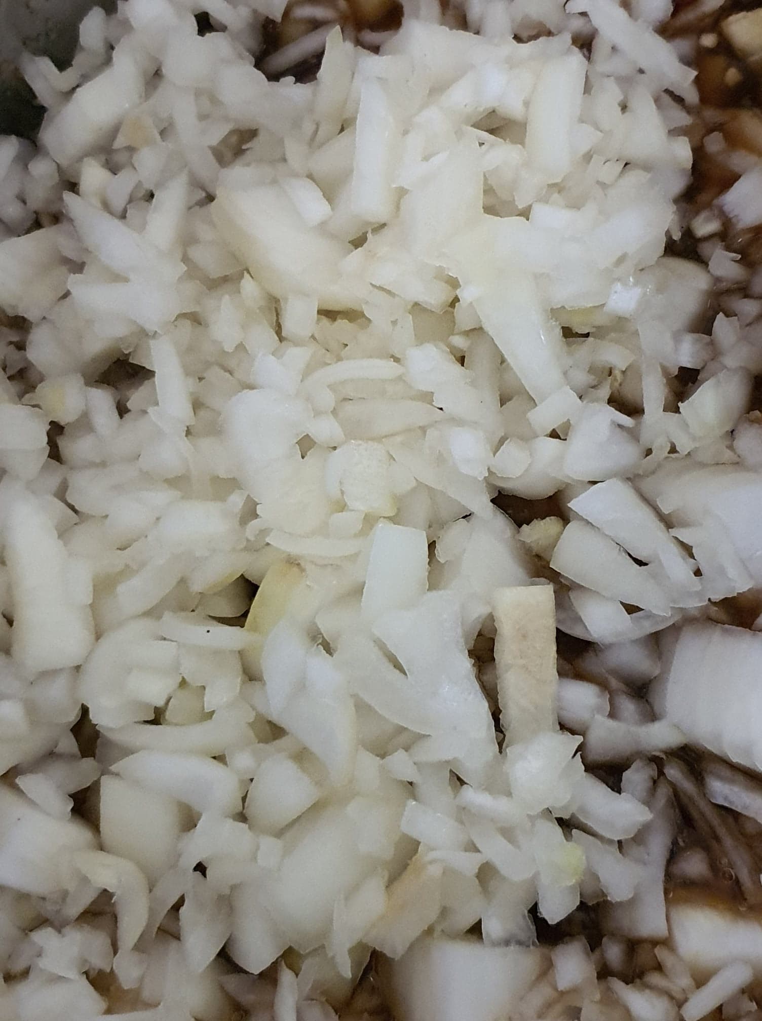 250 grams brown onion, chopped coarsely